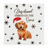 Foiled Pet Christmas Cards – 10 Pack – Dachshund