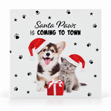 Foiled Pet Christmas Cards – 10 Pack – Dog and Cat
