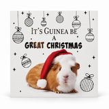 Foiled Pet Christmas Cards – 10 Pack – Guinea Pig