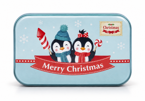 Christmas Mini Retro Gift Card Tin