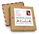 North Pole Christmas Gift Card Box
