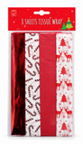 Mixed Christmas Tissue Paper – 8 Sheets