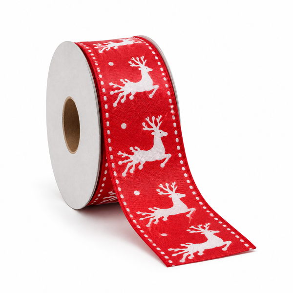 Traditional Christmas Ribbon – 30 mm × 10 m