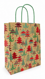 Large Kraft Christmas Gift Bag with Foil Detail