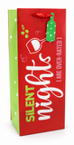 Christmas Slogan Bottle Gift Bag