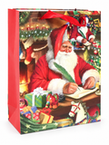 Medium Traditional Santa Christmas Gift Bag