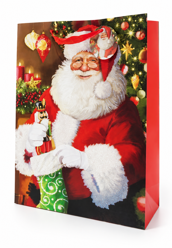 Extra Large Traditional Santa Christmas Gift Bag