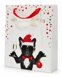 Medium Christmas Pet Gift Bag with Foil Detail
