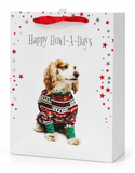 Medium Christmas Pet Gift Bag with Foil Detail