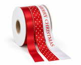 Mixed Sateen Christmas Ribbon Spool - 1.5 m