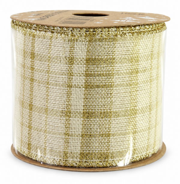 Gold and Red Christmas Ribbon - 2.7 m