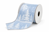 Winter Blue Christmas Ribbon - 2.7 m