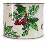 Vintage Christmas Ribbon - 6.5 cm x 2.7 m