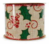 Vintage Christmas Ribbon - 6.5 cm x 2.7 m