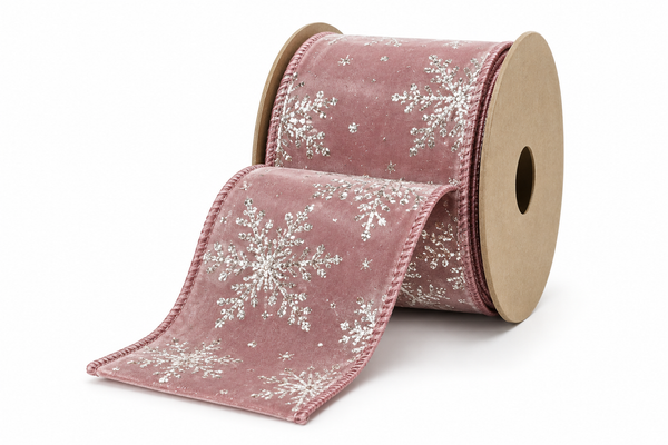 Blush Christmas Ribbon - 63 mm x 2.7 m