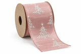 Blush Christmas Ribbon - 63 mm x 2.7 m