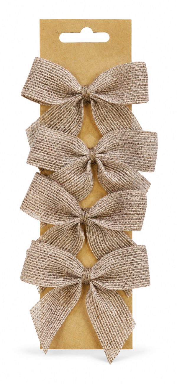 Fabric Gift Bows - 4 Pack