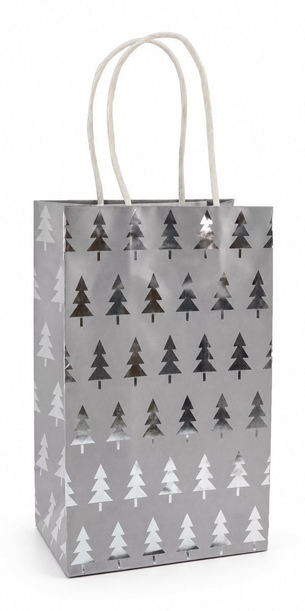 Small Matte Foil Christmas Gift Bag