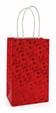Small Matte Foil Christmas Gift Bag