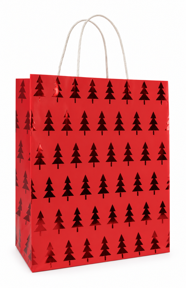 Medium Matte Foil Christmas Gift Bag