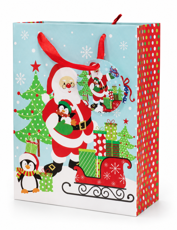 Medium Cute Christmas Character Gift Bag