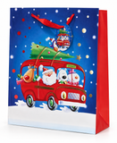 Large Santa Christmas Gift Bag with Foil Detail