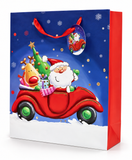 Large Santa Christmas Gift Bag with Foil Detail