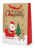 Extra Large Santa Foil Christmas Gift Bag