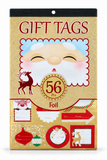 Christmas Foil Gift Tag Sticker Book