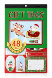 Christmas Foil Gift Tag Sticker Book