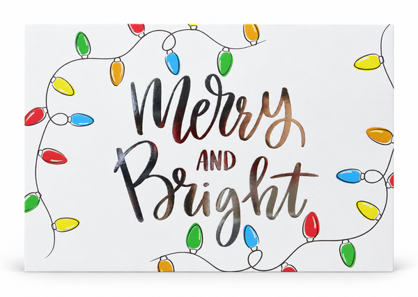 Foil Christmas Greeting Cards – 8 Pack