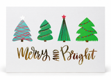 Foil Christmas Greeting Cards – 8 Pack