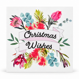 Botanical Foiled Christmas Cards – 10 Pack – Christmas Wishes Flowers