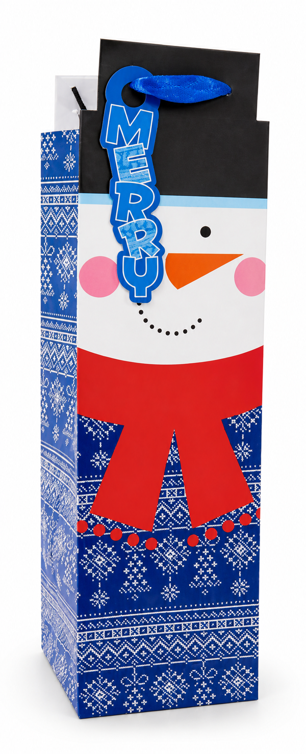 Extra Large Christmas Character Bottle Gift Bag