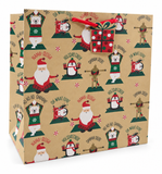 Extra Large Kraft Yoga Christmas Gift Bag