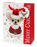 Christmas Dog Foil Gift Bag