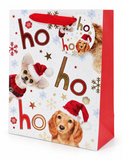 Christmas Dog Foil Gift Bag