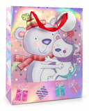 Large Rainbow Shine Christmas Gift Bag