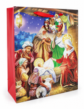 Foil Nativity Christmas Gift Bag
