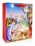 Foil Nativity Christmas Gift Bag