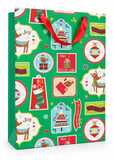 Extra Large Cartoon Christmas Glitter Gift Bag