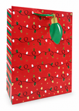 Extra Large Wide Red Christmas Gift Bag