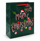 Medium Printed Christmas Gift Bag