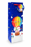 Printed Christmas Bottle Gift Bag