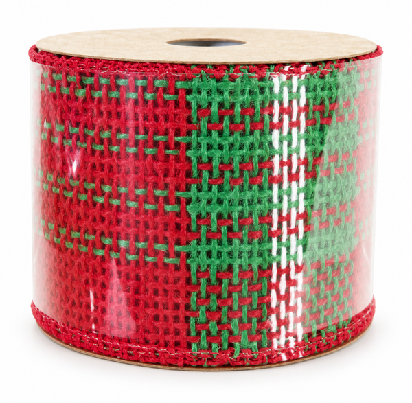 Country Woven Christmas Ribbon - 63 mm x 2.7 m