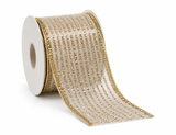 Gold Christmas Ribbon - 50 mm x 2.7 m