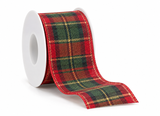 Red and Green Christmas Ribbon - 50 mm x 2.7 m