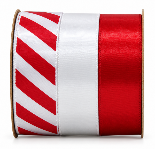 Christmas Sateen Ribbon Set - 3 Pack