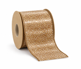 Glitter Christmas Ribbon - 63 mm x 10 m