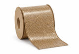 Wide Glitter Christmas Ribbon - 10 cm x 10 m